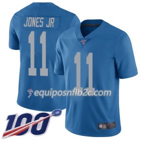 Camiseta Hombre NFL Detroit Lions Marvin Jones Jr 11 Nike Azul 100th